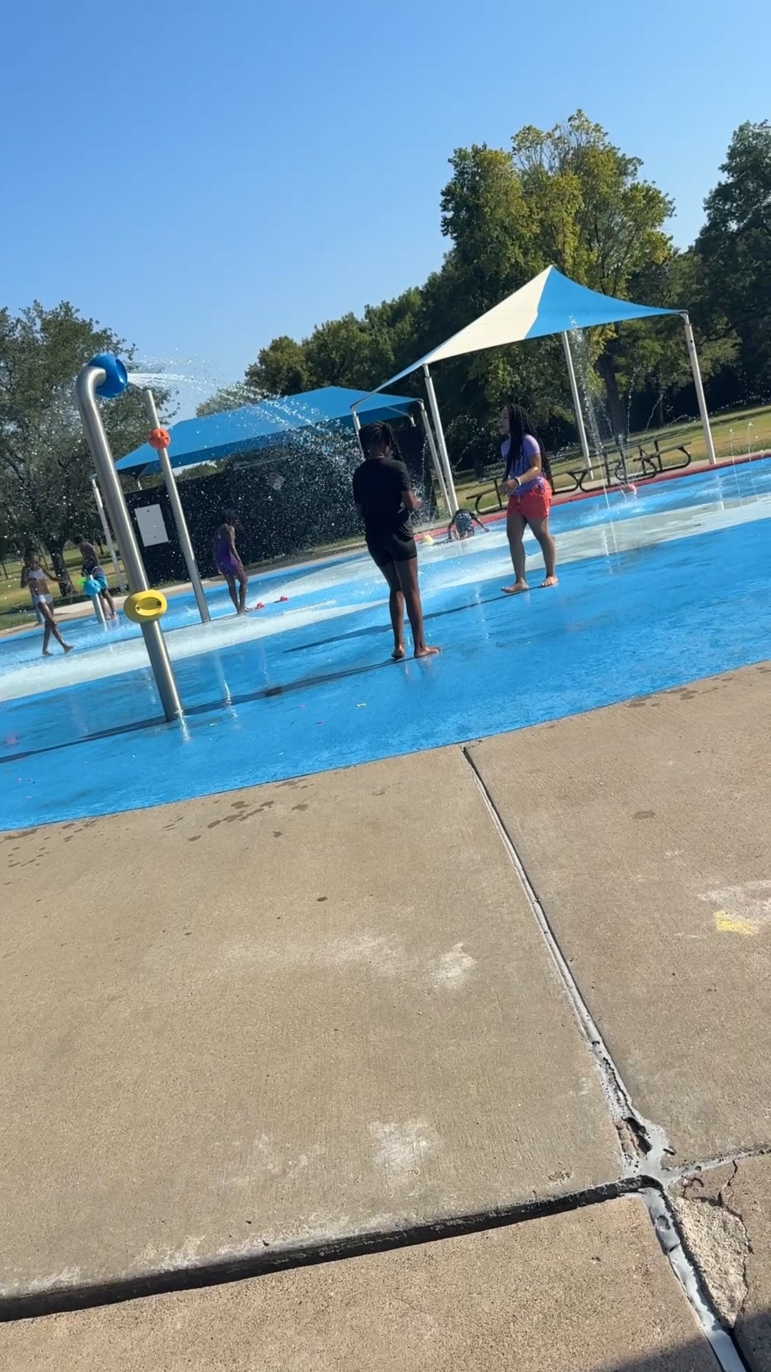 Families and volunteers gathered at the Splash 4 Supplies water fest