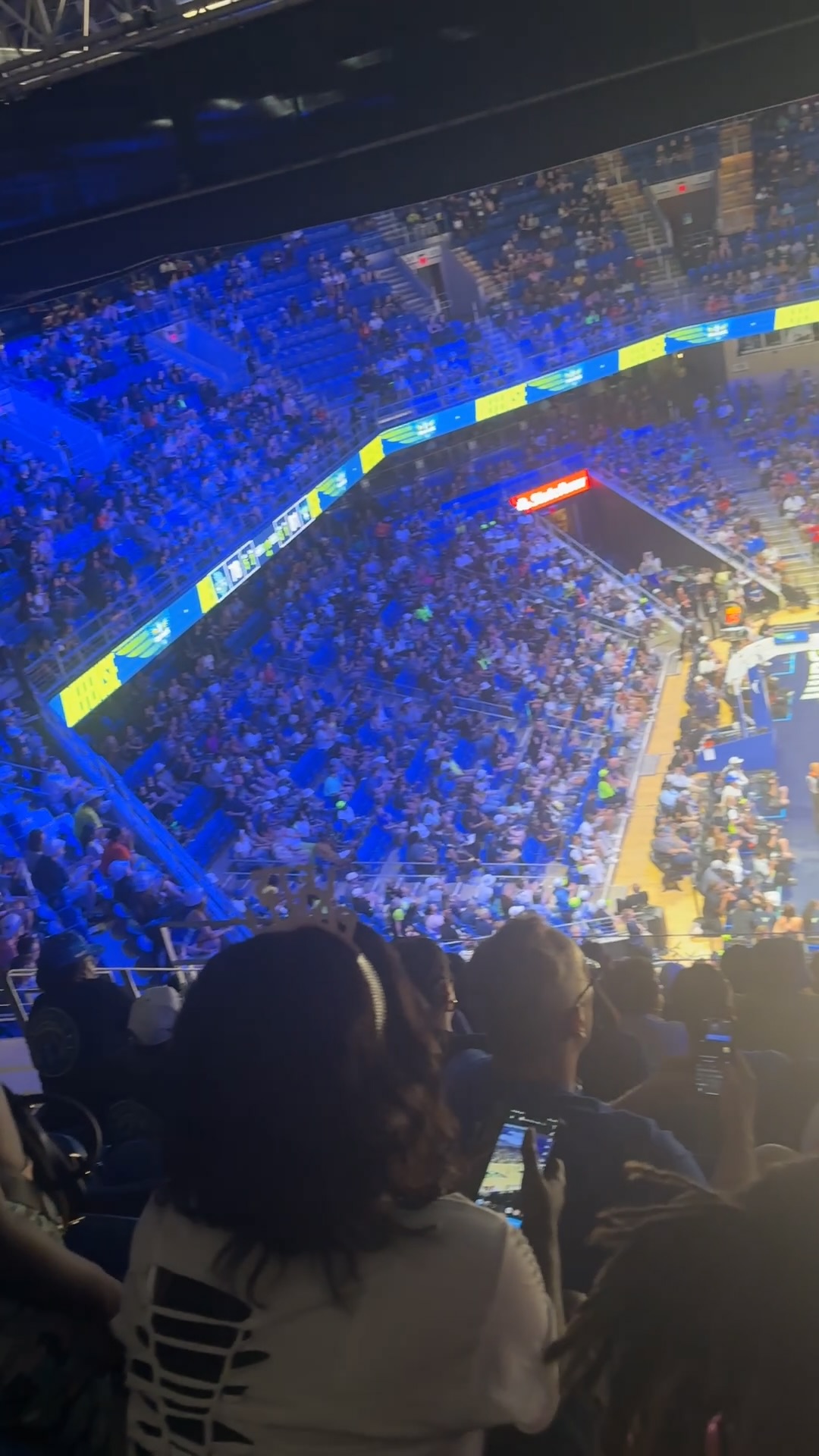 View of the packed arena during a 4R Legacy community game day outing